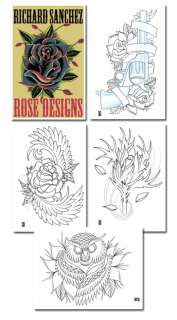 Tattoo Supplies sketch book Richard Sanchez Roses  