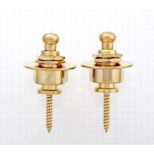  2 Schaller Style Strap Locks Gold Pull to Release Musical 