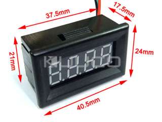 Auto Car Battery Digital Voltmeter Panel Volt Meter DC 0 200V Red 4 