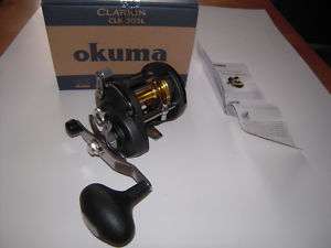 Okuma Clarion CLR 303L Levelwind Trolling Reel Striper  