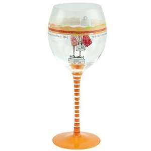  Stem Wine Glass and Matching Tin, Sister is Friend