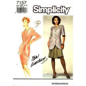  Simplicity 7157 Sewing Pattern Misses Jacket Skirt Suit 