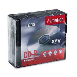 imation : CD R Discs, 700MB/80min, 52x, with Slim Jewel Cases, Silver 