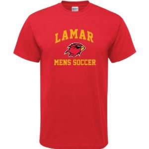    Lamar Cardinals Red Mens Soccer Arch T Shirt: Sports & Outdoors