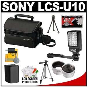  Sony LCS U10 Small Carrying Case (Black) with Wide 