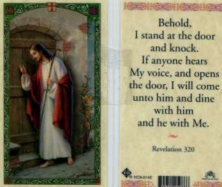   at the Door and Knock Holy Card HC14 Pray Catholic Prayer Cards  