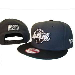   New Era Charcoal Grey & Black Adjustable Snap Back Baseball Cap Hat