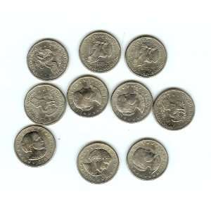  Lot of U. S. Mint Susan B Anthony (SBA) Dollars (10) 1979 
