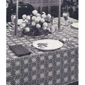 Vintage Crochet Pattern to make   Blue Hills Tablecloth Motif. NOT a 