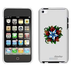  Star with Roses on iPod Touch 4 Gumdrop Air Shell Case 