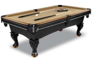   Minnesota Fats Billiard Pool Table Solid Wood Legs + Cues & Balls