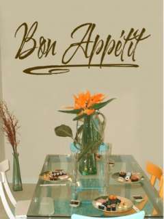 Bon Appétit Vinyl Wall Lettering Words Sticky Art Quote  
