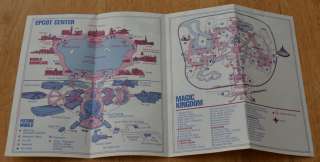 1984 Walt Disney World DRIVERS GUIDE Property Map EPCOT CENTER Magic 
