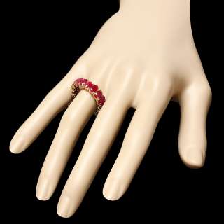 5800 CERTIFIED 14K YELLOW GOLD 10.00CT RUBY RING  
