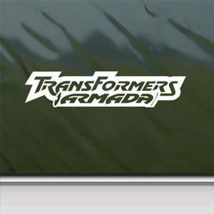  Transformers White Sticker Armada Car Vinyl Window Laptop 