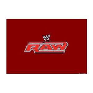        WWE Wrestling poster tissu RAW Logo red 60 x 90 cm 